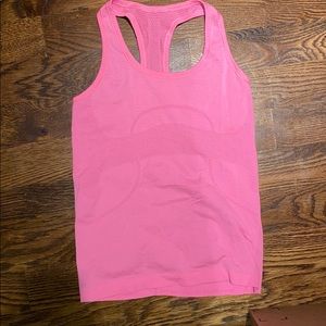 Pink Lulu Lemon Racerback Tank Top
